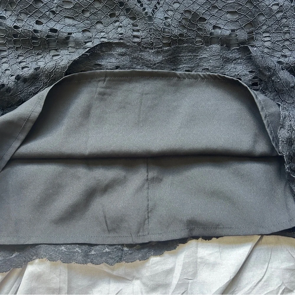 J. Crew Lace Dress long sleeve black - Picture 9 of 9